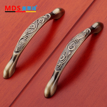 Meiti Chinese style European antique small handle cabinet cabinet drawer American bronze door handle