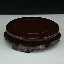 Rotary Wood wooden base Jingdezhen decorative vase fish tank round multifunctional shelf flowerpot accessories