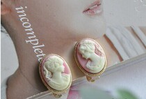 Western Ancient Vintage Retro Heben Wind Europe and the United States British stereo head like ear clamp ear decoration