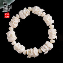 Natural Deer Corner Engraving Meditation King Hand Strings Meditation Buddha Beads Bracelet Deer Corner Hand Strings Finely Carved Mens Bracelet Protect S
