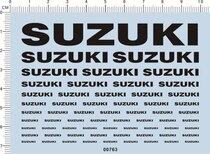 00763-A3010-Suzuki-SUZUKI model car water sticker