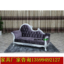 Eurostyle neoclassical single casual sofa Guiffee chair living-room Guido Chair Beauty Lounge Solid Wood Fabric Sofa
