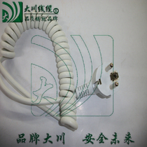 3-core spring plug wire European three-core spring power cord European gauge spring power cord 0 75 flat 10 start
