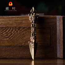 (Tibetan village) Tibetan Buddhist supplies for the import of handmade pure copper Pubakong pestle in Nepal