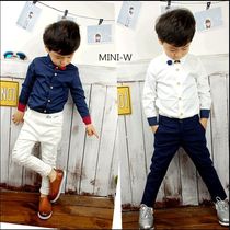 7 childrens shirt 2019 new Korean version of autumn and winter Boys 1-3 years old boy boy white shirt long sleeve plus velvet tide