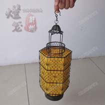 Uzhou lantern] Classical hexagonal palace lamp iron wire braided big red lantern imitation ancient field park chandelia book to be made
