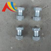 Direct sales M20 hot galvanized bolts hot-dip zinc bolts screw Outer hexagonal hot galvanized iron tower bolts Full series