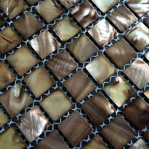 (Aofei)2 0 particles brown shell mosaic tiles suitable for entrance front desk living room mosaic