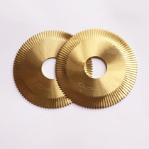 0023 High speed steel 100 teeth three-sided blade thin titanium knife 80x1 4x22 Wenxing 100G 202A yellow milling cutter