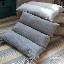  Japanese-style pastoral cotton and linen plain thickened cushion Winter tatami office dining chair cushion cushion fabric