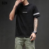 Good short-sleeved T-shirt mens ins trend Wild Mens 2021 new summer half-sleeve clothes boys shirt Korean version