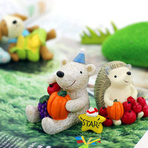 Creative Zakka Look Up To Starry Sky Harvest Small Animal Resin Paparazzi Office Cars Small Swing Pieces New Year Gifts