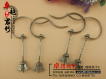 Red Indigo chin embroidered eye Acacia bird square cage adhesive hook small light hook bamboo bird cage bird cage bird cage hook Accessories Wholesale