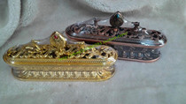 Small Tibetan-style eight auspicious six-character true words alloy decocense burner cense burner incense burner incense burner incense burner incense burner
