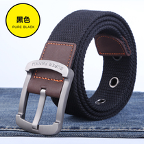 Mens 150 tide waist belt belt canvas lengthened Fat planet fat boy fat guy Korean version large size super long leisure