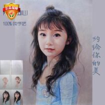 Real-life new hand-painted lead portrait portrait cartoon pet painting decorative painting old man head portrait sketch painting custom