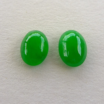 (Huaxing Jade) Myanmar natural A cargo jade green egg noodles quit noodles A pair of Jieyang workers 0821