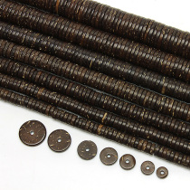 Selection of coconut shells Handmade Chamfers of Beads Coconut Shell Buddha Beads Coconut Shell Septer Bodhi Beads 2mm Thick Accessories