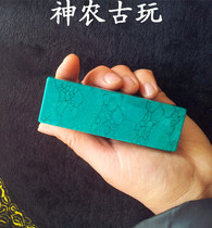 Hubei Shennongjia Zhushan Turquoise Seal Fang Zhangzhang Chapter Material Hand Hand Play Stone
