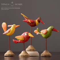 Modern minimalist decorations Furnishing Eurostyle Restaurant Handicraft Living Room Office Resin Iron Art Birdie