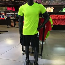 2018 loose thin section fitness sports suit mens short-sleeved shorts casual morning running suit summer quick-drying air