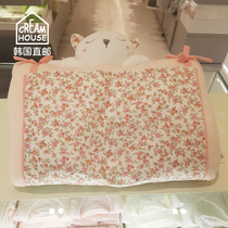 (CreamHouse) Korean pink flower bear newborn baby baby anti-deviation head pillow
