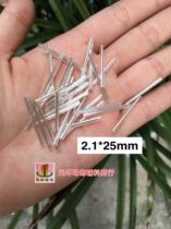 DIY long tube beads 2 1*25mm silver heart silver gold glass tube beads Tassel bead tube DIY materials
