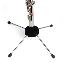 Folding flute stand iron black tube stand clarinet stand dual-purpose wind instrument stand portable