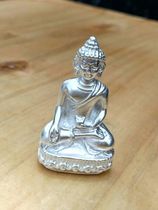 Stop casting(Old silver fine casting statue of Shakyamuni Buddha)Shengle King Kong Treasure Buddha Sterling Silver Shakyamuni Buddha