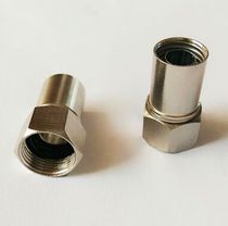 Factory price direct cable TV 75-5 four shielding cone extrusion F Head metric waterproof F Head cold press head