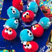 Japan USJ Universal Studios Sesame Street ELMO MOPPY PLUSH head rope rubber band hair ring