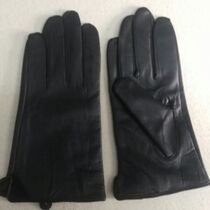 Real Leather Gloves Mens Gush Autumn Winter Pure Leather Gloves Male Style Warm Goat Leather Gloves Thin