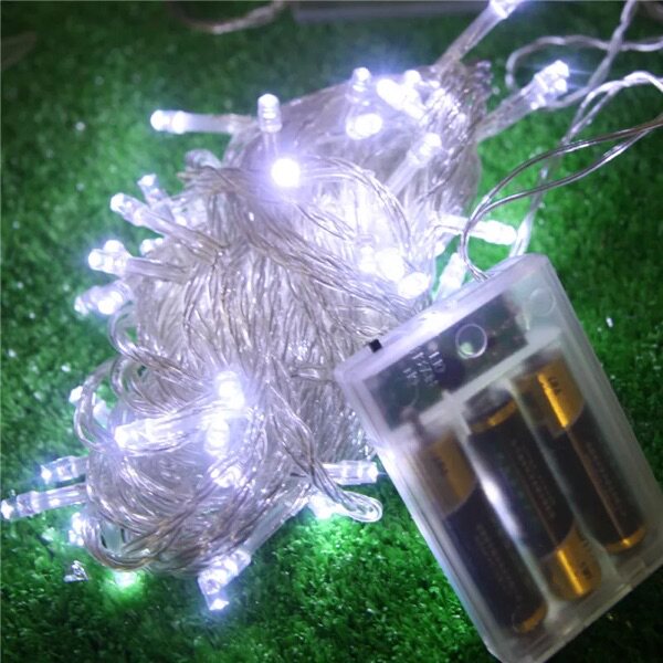Color Lights Flashing Lights Battery Lights Wedding outdoor festoons 10 m 80 Lights Battery light Lights Outdoors Waterproof Color Lights