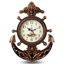 Polaris European living room rudder wall clock creative ultra-quiet clock home bedroom modern simple fashion clock