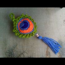 Peacock Ling Keychain Handmade Sachet Jewelry Keychain