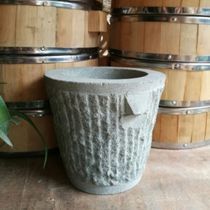 Sichuan-Chongqing green sandstone bowl beating bowl small stone mortar garlic mortar chili glutinous rice cake moxa velvet green ball sandstone