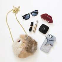 Japanese FUDGE magazine Accommode popular Monster hair chain shoulder bag New Products