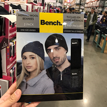 Canada Direct Mail Bench Merino wool hat Couple parent-child super soft warm ear cover couple hat 2pcs