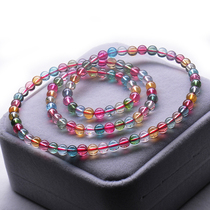 24 31g 5 42mm Brazilian natural tourmaline three-ring bracelet 96422