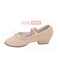 Dance shoes womens belts low-heel soft bottom body training square teachers shoes canvas etiquette class the pulse of the body