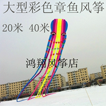   Weifang Large Kite Software Colorful Octopus Kite 20 m 40 m Long Supershock