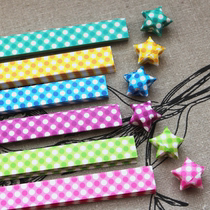 Candy wave dot star origami Lucky star Origami star strip Star paper wishing bottle Drift bottle full