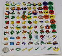 Kindergarten children encourage reward praise Self-adhesive stickers animals vegetables digital plants vehicles tableware