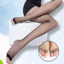 Season fat mm plus size open toe stockings fish mouth socks anti-hook flesh color pantyhose plus fat extended finger stockings