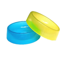Pet food basin pet food utensils dog bowl cat bowl rice bowl single bowl (small) candy color random
