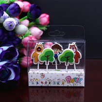  Creative childrens birthday candles Cartoon candles Bear infested candles Birthday cake decoration Party party candles