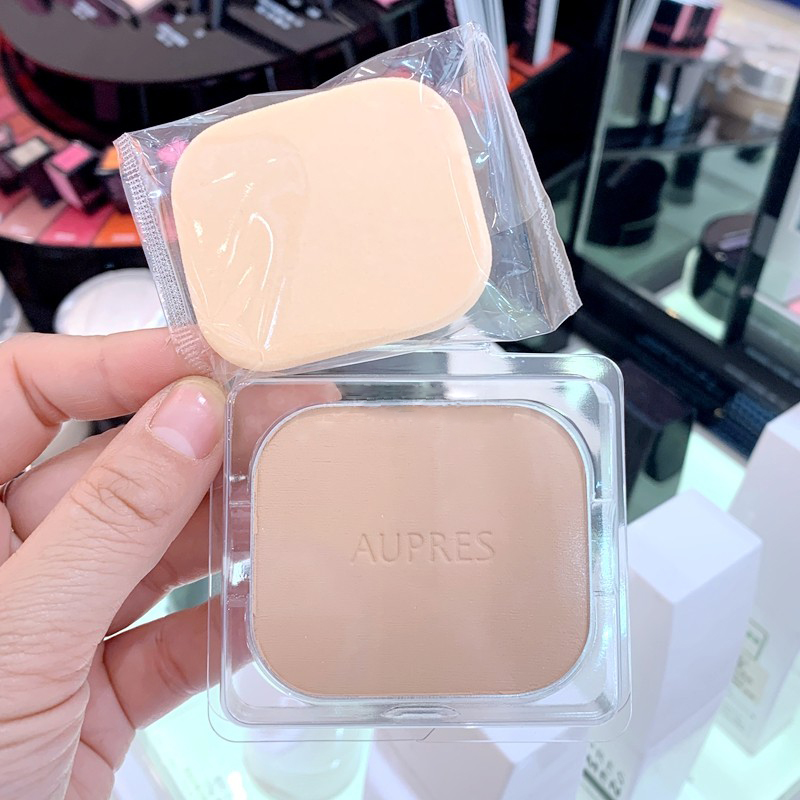 AUPRES Opalite smooth silk satin powder replacement core 10g light oil control makeup light and moisturizing