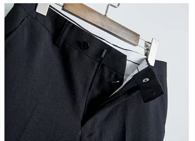 Độc quyền nam mùa hè mới khí chất kinh doanh Slim dễ dàng để có màu rắn 9 điểm quần nhỏ đơn giản thời trang nam cao cấp