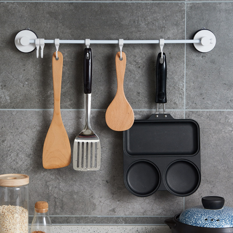 South Korea Kitchen Free Of Punch Tiles Wall Hanger Door Rear Hook Hung Hanger Powerful Load Bearing Vacuum Suction Cup Hook