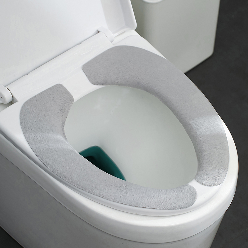 Antibacterial toilet mat winter toilet cushion household paste toilet seat cushion gasket for four seasons